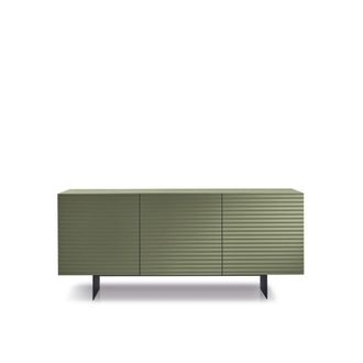 MondoViro Aparador con 3 puertas en madera verde 180x50 cm 80h