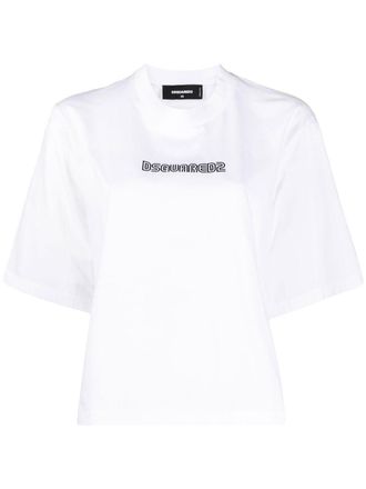 Dsquared2 T-shirt met logoprint - Wit