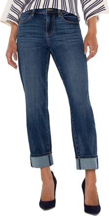 Liverpool L.A. Marley High Waist Cuff Jeans in Rushland at Nordstrom, Size 12P