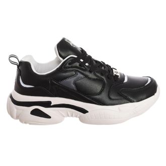 Plein Sport Mens Sports Shoes SIPS1517 - Black Leather - Size EU 40