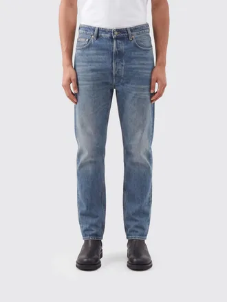 Golden Goose Jeans slim fit a cinque tasche in denim di cotone a vita media