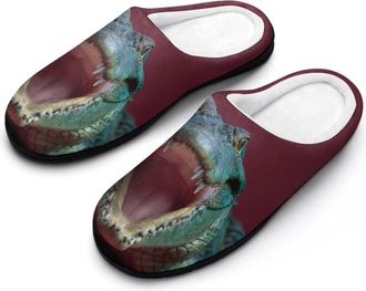 Generic Crocodile Wild Mens Slippers Comfortable And Non-slip Cotton Slipper Shoe for House