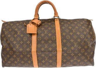 Louis Vuitton Pre-owned Weekend Bags, female, Brown, Size: ONE SIZE Pre-owned Keepall Duffle Bag