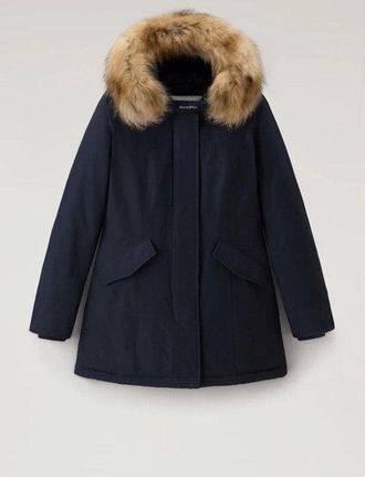 ダウンジャケット・コート WOOLRICH Women Coats CFWWOU0685FR UT3128 100 Black Woolrich Womens Hooded Down Jacket in Black | Size Large