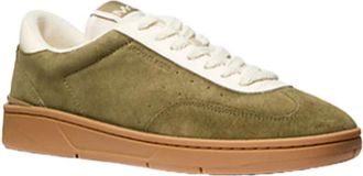 Michael Kors Su&egrave;de Lage Top Rubberen Zool Sneakers - Heren - Sneakers - Groen - 43 1/2 EU - Su&egrave;de - Schoenen