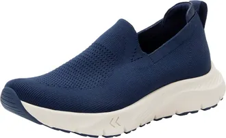 Alegria Womens Waze Lightweight Athletic Slip On Shoes In Navy