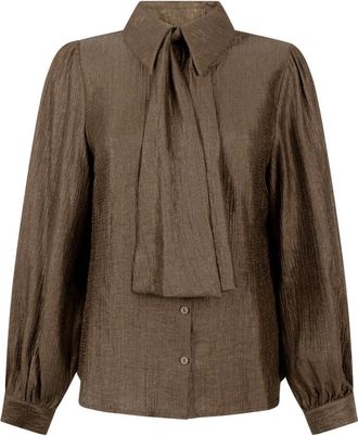 Aaiko Dames, Blouses & Shirts, Bruin, Maat: XL Viscose