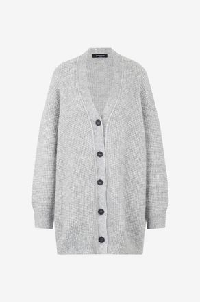 Fabiana Filippi Gekn&ouml;pfter Oversize-Cardigan aus Mohair und Pailletten