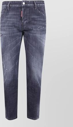 Dsquared2 denim slim-fit low-rise distressed jeans
