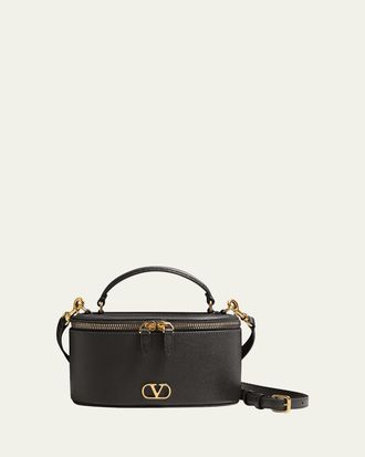 Valentino Garavani Mini Grain Leather Vanity Bag