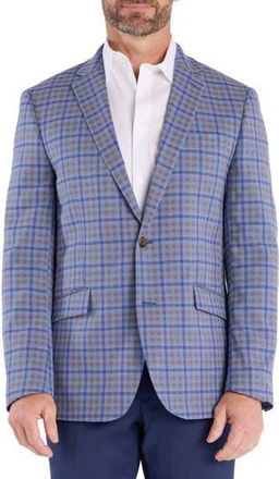 The Savile Row Company Check Sport Coat in Blue at Nordstrom Rack, Size 40Regular