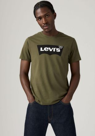 Levi's T-Shirt LEVIS Batwing Logo Tee, Herren, Gr. XL, gr&uuml;n (hm ssnl tech olive n), Jersey, Obermaterial: 100% Baumwolle, normal normal, Rundhals, Shirts T-S