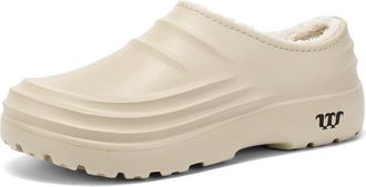 Generic Armadillo Clogs for Women Men Fur Lined Garden Clogs Unisex Warm Waterproof Non-Slip Kitchen Nurses Work Shoes Light Comfortable House Home Bedroom Sl