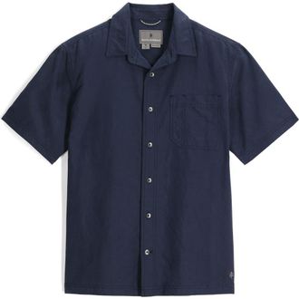Royal Robbins Desert Pucker Button-Up Shirt in Naval at Nordstrom, Size Xx-Large