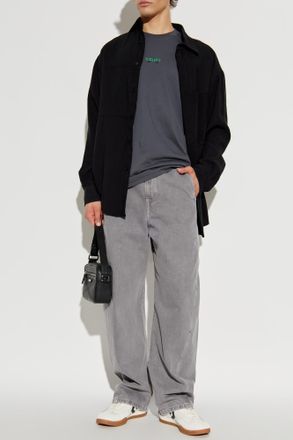 Iceberg Shirt With Pocket, Mens, Black