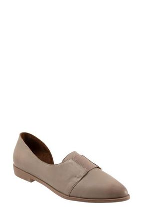Bueno Brenda Half dOrsay Pointed Toe Flat in Grey at Nordstrom, Size 10.5-11Us