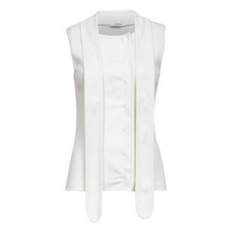 Christophe Lemaire Blouses, female, White, Size: XS Asymmetrical Fitted Top
