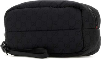 Gucci Mens Black Canvas Clutch Blkblkblkvrv