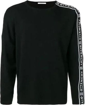 Givenchy Round-neck Knitwear, male, Black, Size: M Round-neck Knitwear