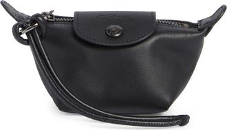 Longchamp Le Pliage Xtra Leather Coin Purse in Black at Nordstrom
