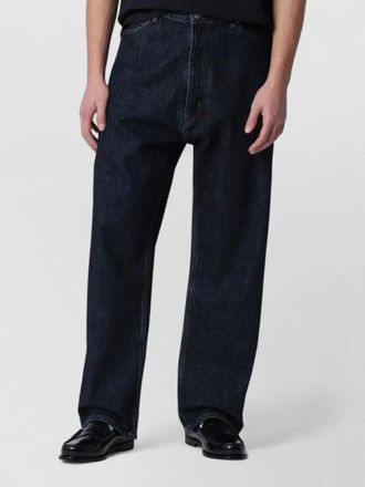 STUDIO NICHOLSON denim wide-leg trousers