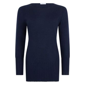 Malo Truien & Vesten, Dames, Blauw, M, Cashmere Sweater