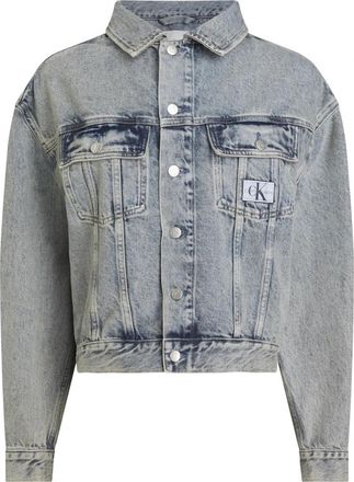 Calvin Klein Boxy Denim Jacket - Dames - Spijkerjassen - Blauw - S - Denim - Jassen