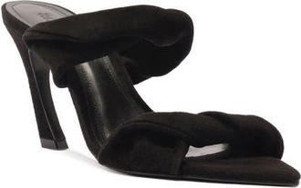 Schutz Meline Pointed Toe Slide Sandal in Black at Nordstrom, Size 10.5