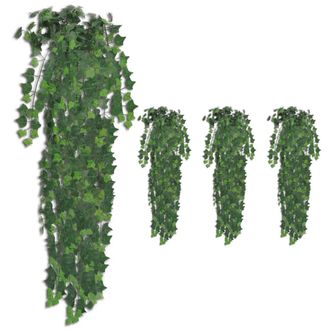 vidaXL Plantas Artificiales De Hiedra 4 Unidades Verde 90 Cm Vidaxl
