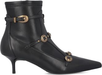 Pinko Ankle Boots With Buckle And Gold-Tone Details