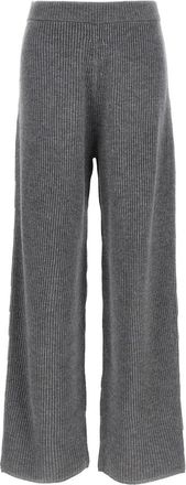 Sportmax Dames, Broeken, Grijs, Maat: XS Wol