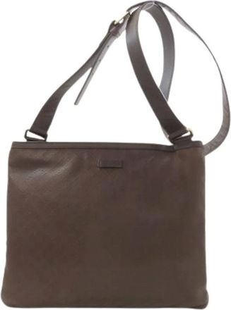 Gucci Pre-owned Cross Body Bags, female, Brown, Size: ONE SIZE Pre-owned Cross Body Bag
