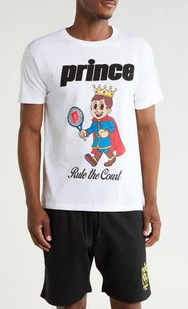 Prince Graphic Print Cotton-Blend T-Shirt in White at Nordstrom, Size Medium