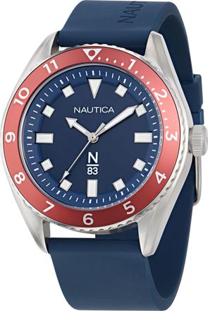 Nautica Finn World 3-Hand Silicone Watch