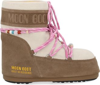Moon Boot Icon Low Suede Beads - Dames - Winterlaarzen - Veelkleurig - 36 EU - Su&egrave;de - Schoenen
