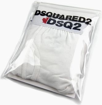 Dsquared2 Mens Dsquared2 DSQ2 Boxer Trunk White - Size: 33/32/32