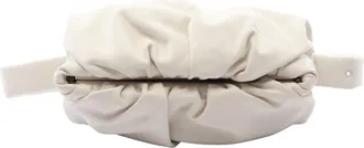 Bottega Veneta White Leather Fanny Pack Pouch (Pre-Owned)