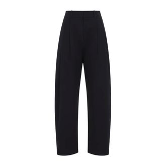 STUDIO NICHOLSON Pantalones Sperro con doble pinza - Trousers - Mujer - Negro - 2XS