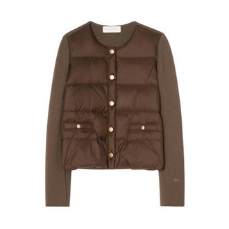 Busnel Iva Light Down Jacket - Dames - Gewatteerde jassen - Bruin - 2XL - Wol - Jassen