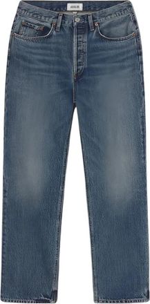 A Gold E Straight Jeans - Dames - Regular Fit Jeans - Blauw - W27 - Jeans