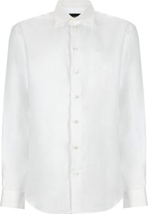 Emporio Armani White Regular Solid Shirt