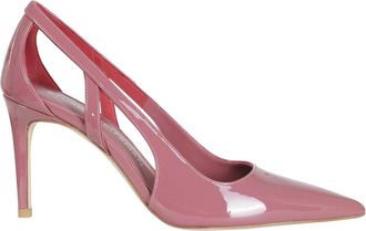 Stuart Weitzman Power Cutout 85 - Dames - Pumps - Rood - 37 EU - Leer - Schoenen