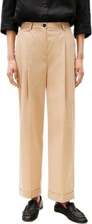 Tommy Hilfiger Casual Stretch Chino Broek - Dames - Straight fit broeken - Beige - S - Katoen - Broeken