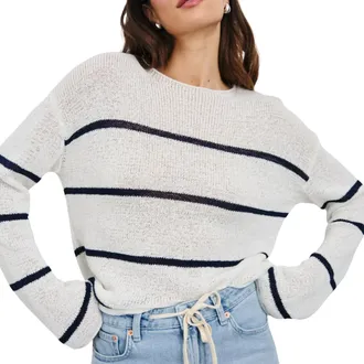 Rails Womens Evangeline Sweater In Navy White Stripe