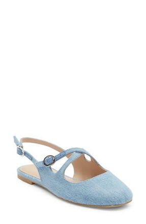 Stuart Weitzman Clover Slingback Mule in Mid Blue at Nordstrom Rack, Size 10.5