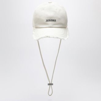Jacquemus La Casquette Artichaut white cap