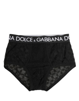 Dolce & Gabbana Black Nylon DG Logo Men Brando Brief Mens Underwear