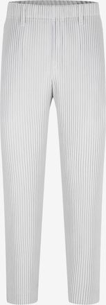 Homme Plissé Issey Miyake Gerade verkürzte Hose im Plissé-Strick Wool Like Light