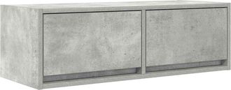 vidaXL Vidaxl - Mueble de tv de madera de ingeniería gris hormigón 80x31x25,5cm