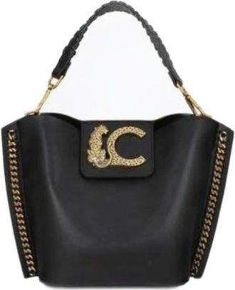 Lola Casademunt Crossbody tas met kettingdetail - Dames - Tassen - Zwart - Maat: ONE Size Zijde